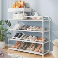 Полка для обуви Multifunctional Storage Shoe Rack 5 полок двухсторонняя Белая