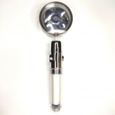 Турбо лійка насадка для душу обертання 360° turbocharged shower head Сірий