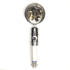 Турбо лійка насадка для душу обертання 360° turbocharged shower head Золотий
