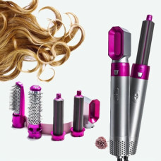 Фен-щітка стайлер 5 в 1 мультистайлер для завивки та укладання волосся Hot Air Styler повітряний з насадками