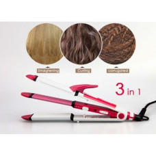 Праска гофре стайлер плойка для волосся 3 в 1 Gemei GM-2921