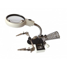 Тримач "третя рука" MG16126AC2 лупа, крокодили підставка для паяльника