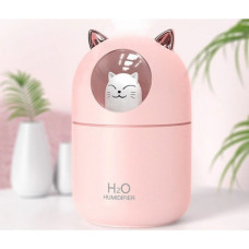 Зволожувач повітря Humidifier H2O Cat USB з котиком на 300мл Рожевий