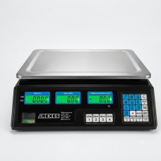 Весы торговые аккумуляторные электронные AREXES-40 кг 4v Аккумулятор