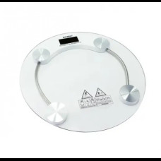 Весы напольные электронные стеклянные Matarix MX-451A 180кг круглые Прозрачные