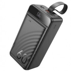 Внешний аккумулятор Power bank HOCO Element J123C 60000mAh 3USB, PD22,5W + быстрая зарядка батарея зарядка Черный