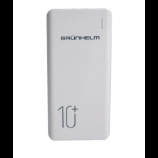 Зовнішній акумулятор Power bank Grunhelm GP-03AW 10000 Mah акумулятор зарядка Білий Гарантія 2 роки