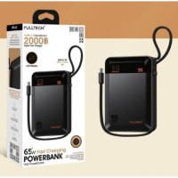 Внешний аккумулятор Power bank FULLTECH FP42 20000mAh PD65W батарея быстрая зарядка Чёрный Внешний аккумулятор Power bank FULLTECH FP42 20000mAh PD65W батарея быстрая зарядка Чёрный