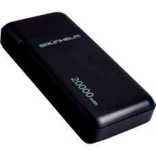 Зовнішній акумулятор Power bank Grunhelm GP-27AB 20000 Mah акумулятор зарядка Чорний Гарантія 2 роки