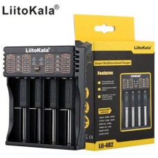 Универсальное зарядное устройство LiitoKala Lii-402 для 4-х аккумуляторов 18650, АА, ААА Li-Ion, LiFePO4,