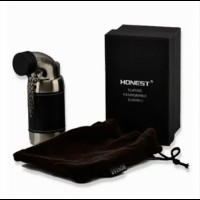 Газовая горелка Honest BCH 516 с пьезоподжигом до 1300°C, для пайки и разжига Черная