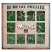 Набор головоломок Metall Puzzles green Eureka 3D Puzzle 473357, 10 головоломок 
