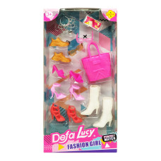 Аксессуары для куклы DEFA Bambi 8431, 3 вида (Сумочка-Обувь)