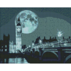 Алмазная мозаика 'Ночь в Лондоне' Идейка AMO7212 40х50 см