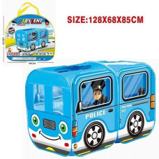 Детская игровая палатка автобус M5783 полиция/пожарная служба (Голубой)