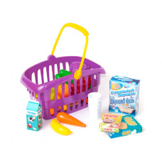 Игровой набор 'Супермаркет' корзинка с продуктами 362B2, 3 цвета (Малиновый)