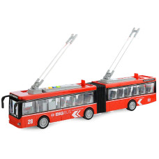Детская игровая модель Троллейбус 'АВТОПРОМ' 7951AB масштаб 1:16 (Красный)