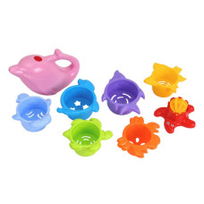 Детская игрушка для ванной 'Пирамидка' ТехноК 7396TXK(Blue) (Розовый)