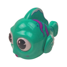 Детская игрушка для ванной Рыбка 6672-1, инерционная, 11 см (Бирюзовый)