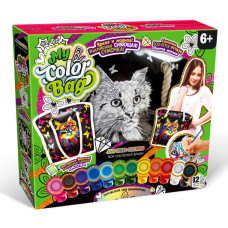 Комплект креативного творчества 'My Color Bag' COB-01 сумка-раскраска (Кот) 