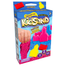 Кинетический песок KidSand KS-05, 200 г в наборе (Синие замки)