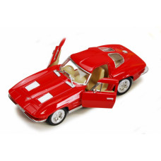 Детская модель машинки Corvette 'Sting Rey' 1963 Kinsmart KT5358W инерционная, 1:32 (Red)