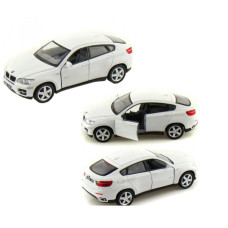 Коллекционная игрушечная машинка BMW X6 KT5336W инерционная (Белый)