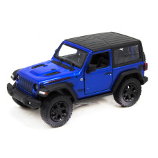 Детская модель машинки Jeep Wrangler Hard Top Kinsmart KT5412WB инерционная, 1:34 (Blue)