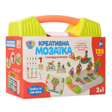 Детская мозаика в чемодане M 5480, 129 деталей (Зеленый)