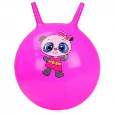 Мяч для фитнеса CB4501 с рожками (Розовый)