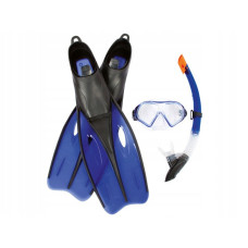 Набор для подводного плавания Bestway 25021 маска, ласты, трубка (Синий) 