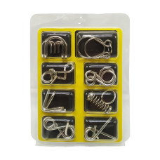 Набор металлических головоломок  2088F-G, 8 шт  (Желтый)