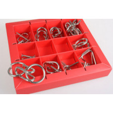 Набор головоломок 10 Metall Puzzles red Eureka 3D Puzzle 473358, 10 головоломок