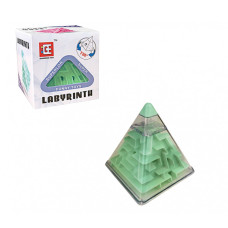 Головоломка Пирамидка лабиринт F-3 пластиковая (Зелёный) 