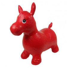 Детский прыгун-лошадка MS0737 резиновый (Красный) 