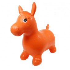 Детский прыгун-лошадка MS0737 резиновый (Оранжевый) 