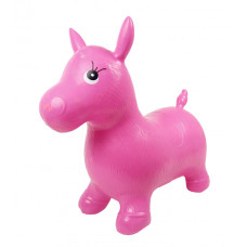 Детский прыгун-лошадка MS0737 резиновый (Розовый) 