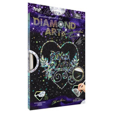 Комплект креативного творчества DAR-01 'DIAMOND ART' (Совы на ветке) 