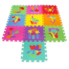 Детский игровой коврик мозаика Растения M 0386  материал EVA