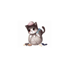 Картина по номерам. Brushme 'Маленький котик с клубком' GX8400, 40х50 см 