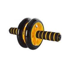 Тренажер колесо для мышц пресса MS 0872 диаметр 14 см (Желтый) 