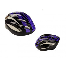 Шлем для катания на велосипеде, самокате, роликах MS 0033 большой (Фиолетовый) 