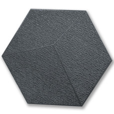 Декоративный самоклеящийся шестиугольник 3D черный 200x230мм (1106) 