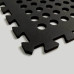 Пол пазл перфорированный - модульное напольное покрытие с отверстиями черное 625x625x10мм (МР50) 