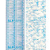Самоклеющаяся пленка голубой мрамор 0,45х10м (36019) 