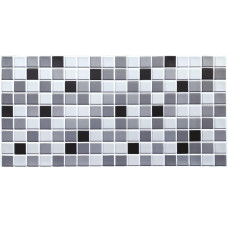 Декоративная ПВХ панель черно-белая мозаика 960х480х4мм (1181) SW-00001432