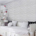 Самоклеющаяся декоративная потолочно-стеновая 3D панель волны 600*600*6mm (160) 