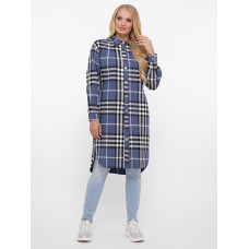 Сорочка подовжена тепла Карла денім Сорочка подовжена тепла Карла денім