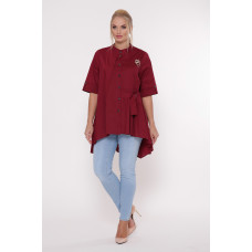 Сорочка жіноча Уля бордо Сорочка жіноча Уля бордо