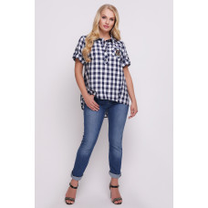 Сорочка Ангеліна Синя Клітина Сорочка Ангеліна Синя Клітина